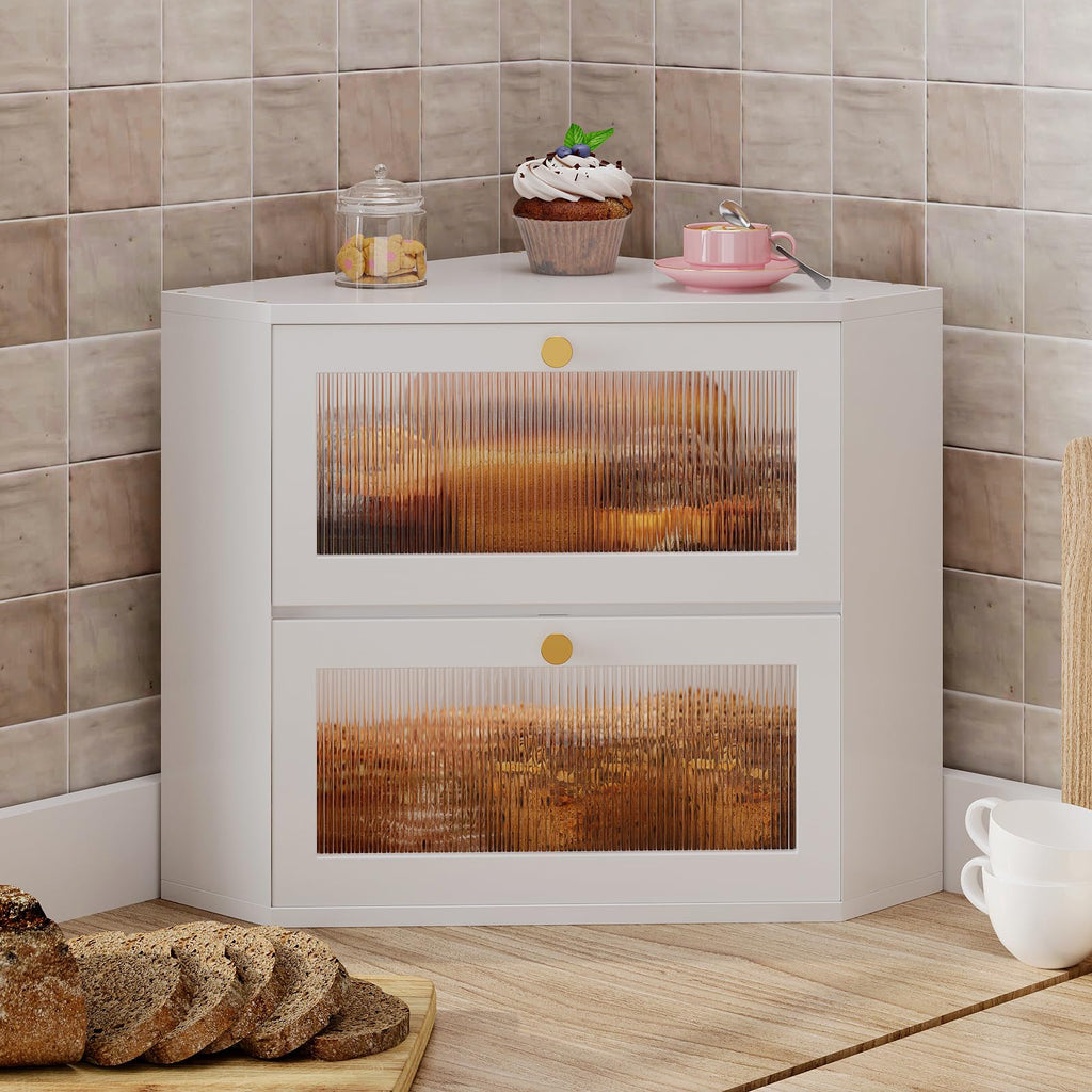 Bamboo Bread Box with Transparent Door M763