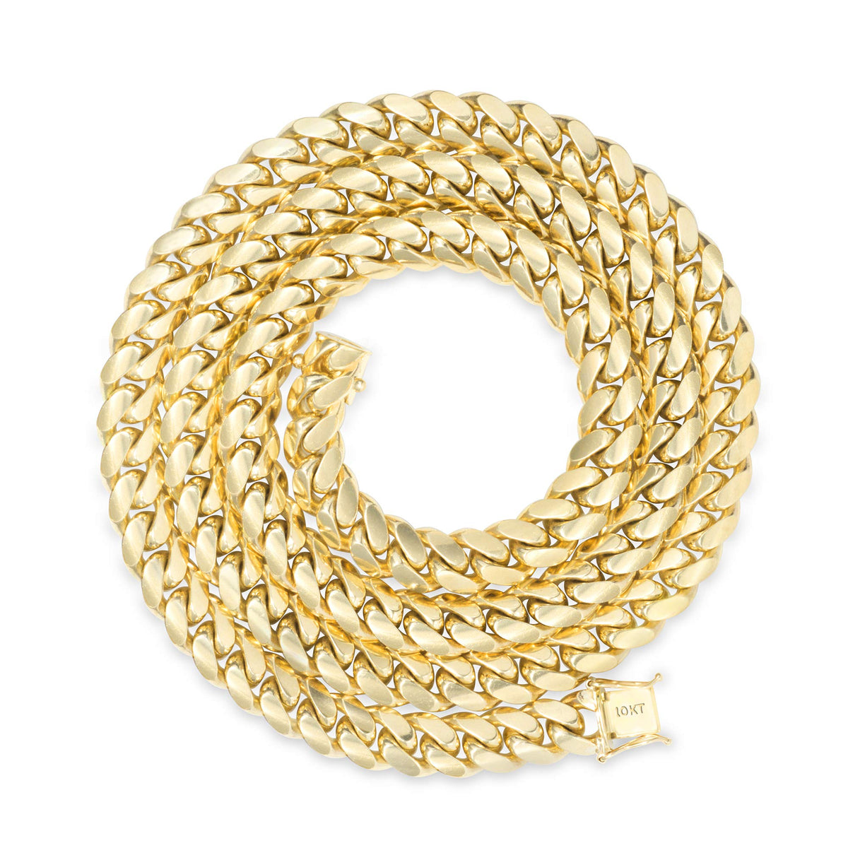 10k Yellow Gold Cuban Link Chain Necklace P87497