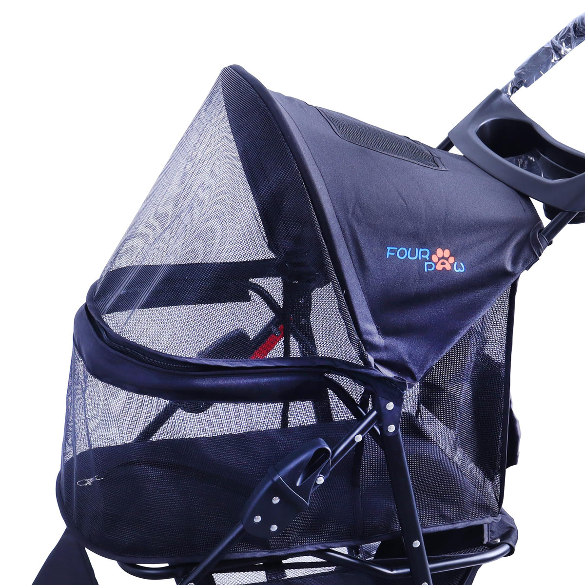 3 Wheels Pet Stroller with Storage Basket Q93241
