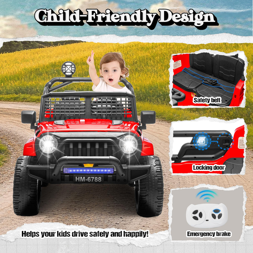 24V 2 Seater Ride on Car Truck A43683