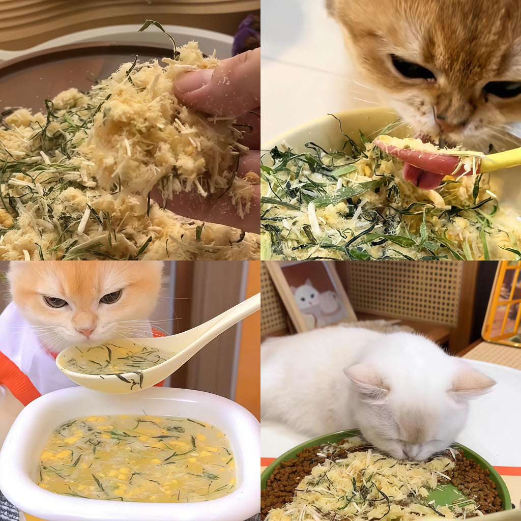 Freeze Drying Cat Grass Treats with Chicken & Egg Yolk 2.3 oz E684