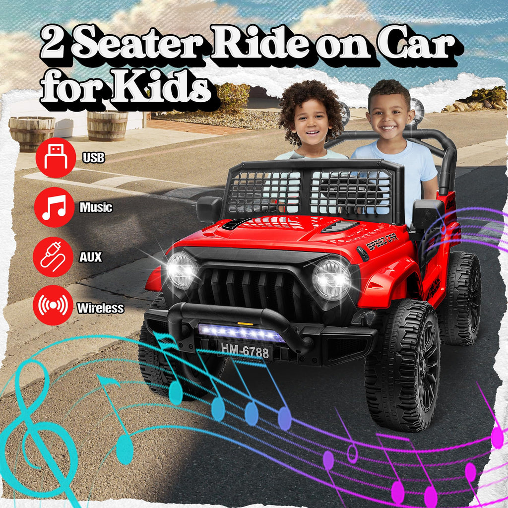 24V 2 Seater Ride on Car Truck A43683