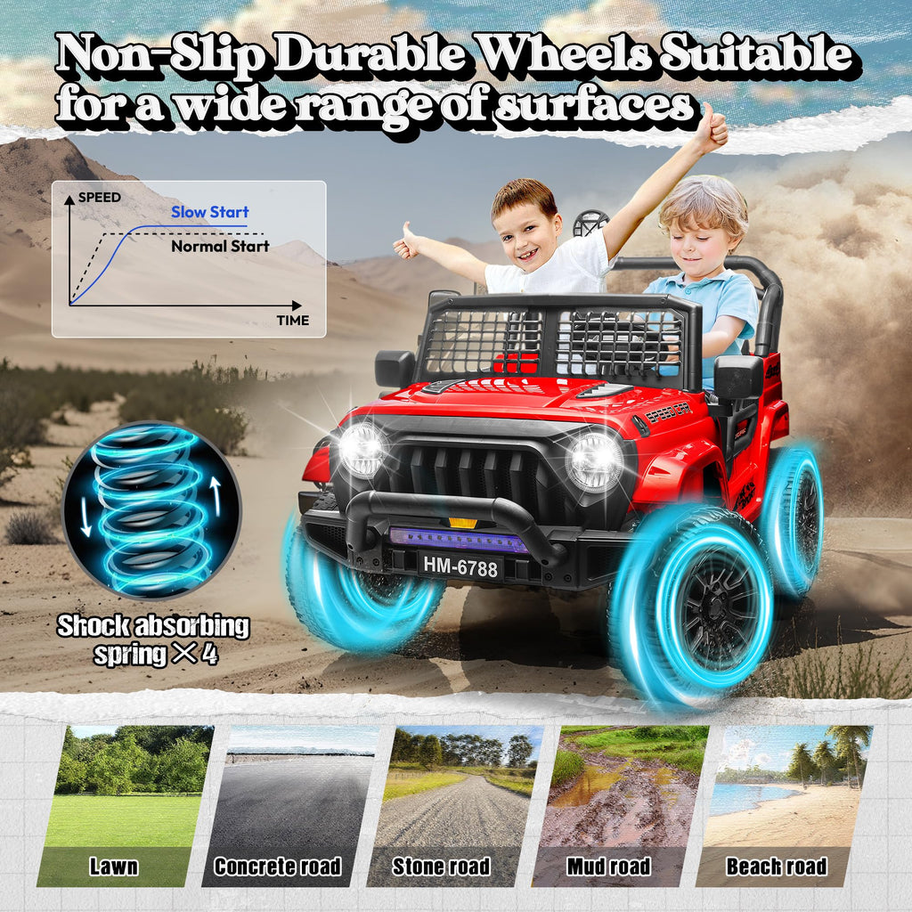 24V 2 Seater Ride on Car Truck A43683