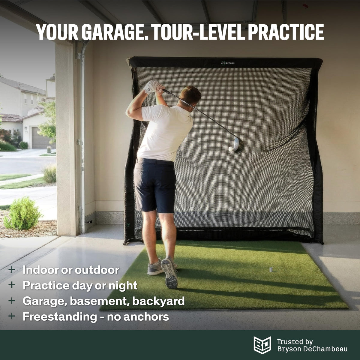 7x7 ft to 8x7.5 ft Golf Net K5781