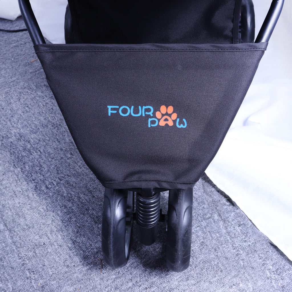 3 Wheels Pet Stroller with Storage Basket Q93241
